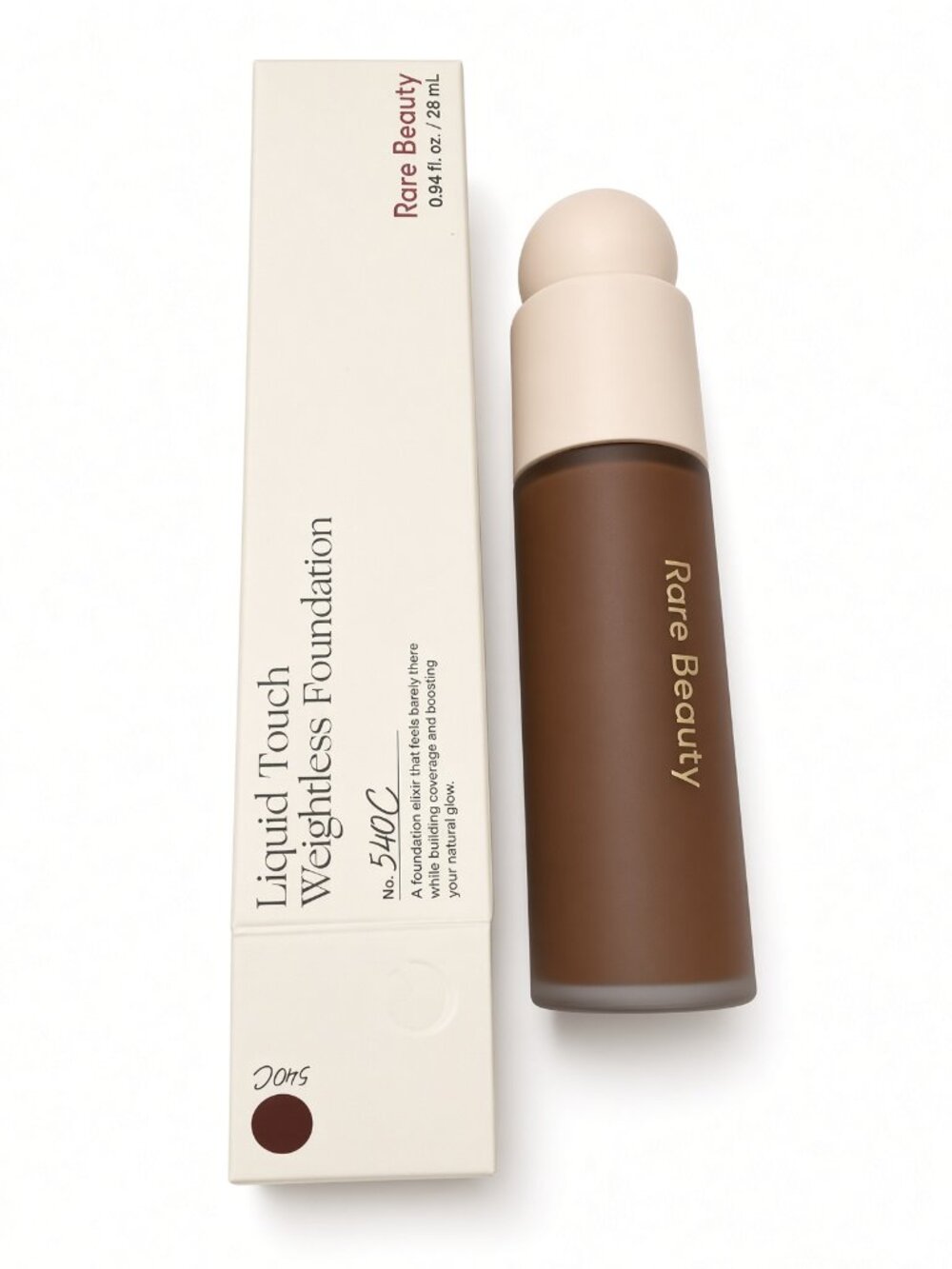 Rare Beauty Foundation Liquid Touch Weightless 540C Deep Face Makeup New